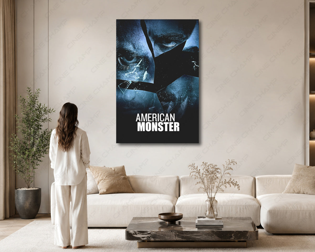 Mystery-themed canvas wall art for an entertainment space