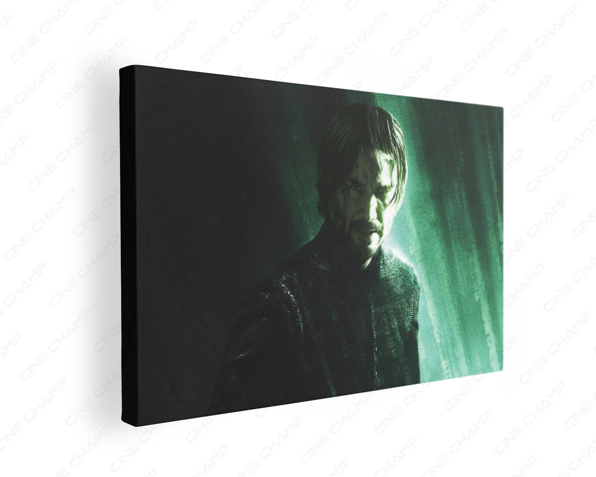 Neo Keanu Reeves Matrix Canvas Print