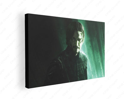 Neo Keanu Reeves Matrix Canvas Print