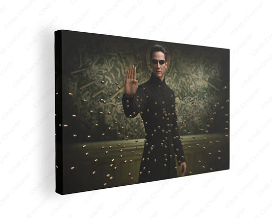 Neo Keanu Reeves The Matrix Canvas Wall Art