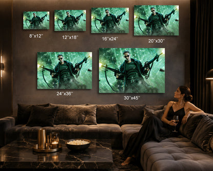Neo The One Cinematic Canvas