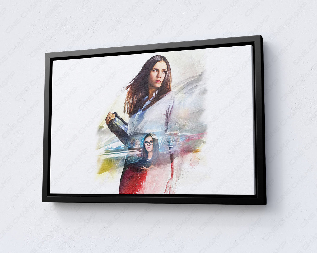 Nina Dobrev Action Movie Canvas Wall Art