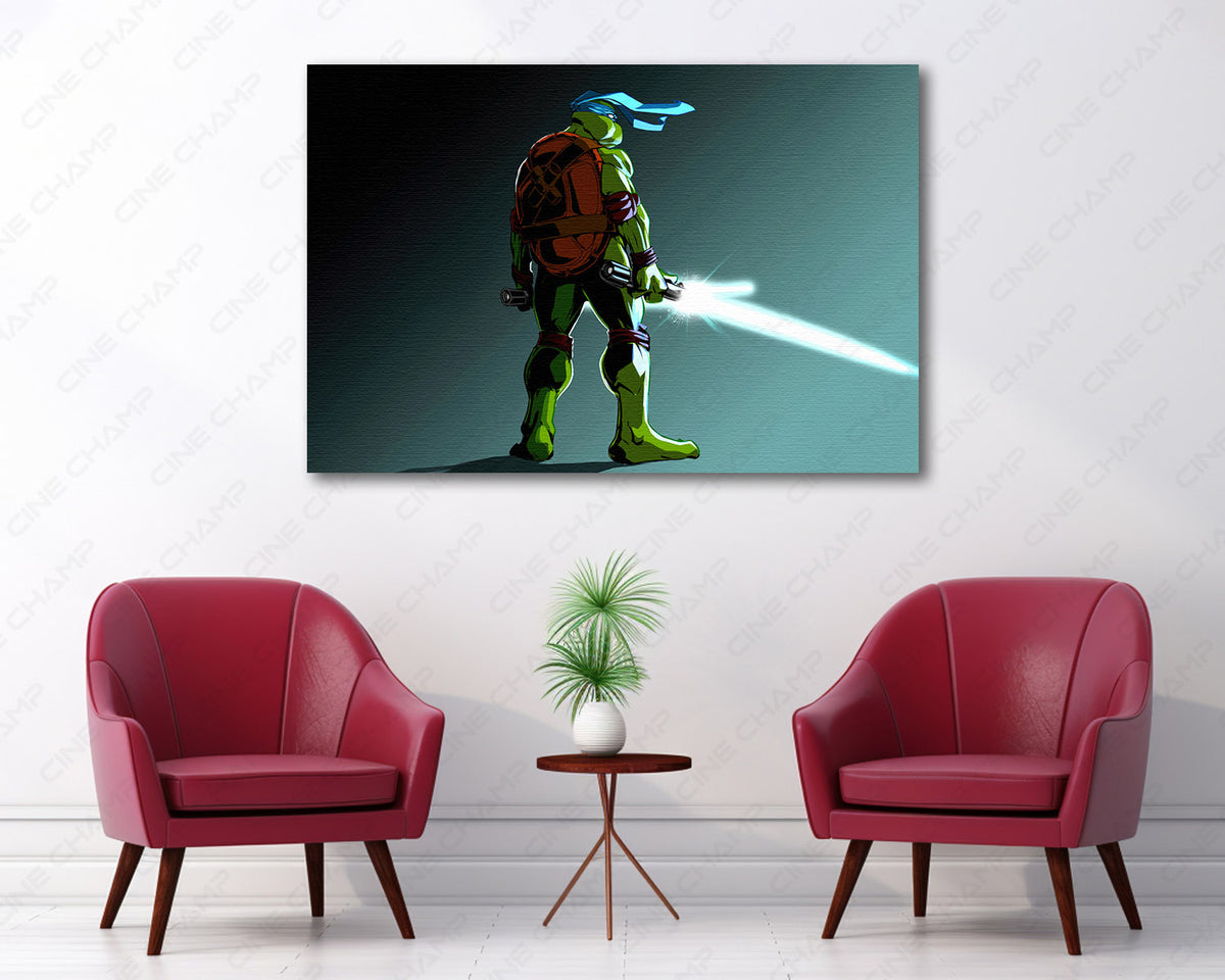 Ninja Turtle Jedi collector wall art