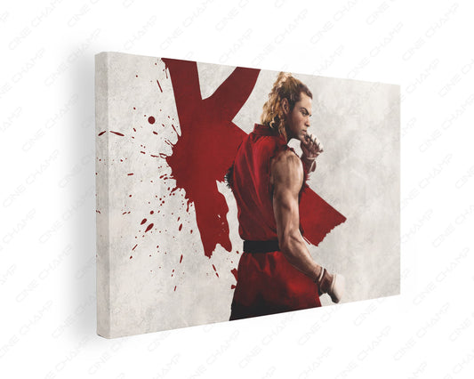 Noah Centineo as Ken Street Fighter Canvas Wall Art