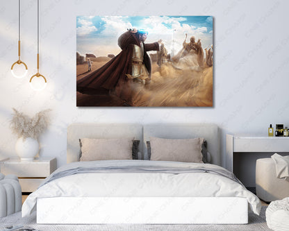 Obi Wan Jedi Canvas Artwork