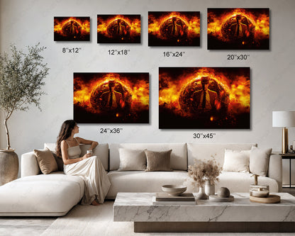 Oppenheimer Canvas Wall Art Available in Multiple Sizes for Home, Office, Bedroom, Entertainment Room, and Study Decor