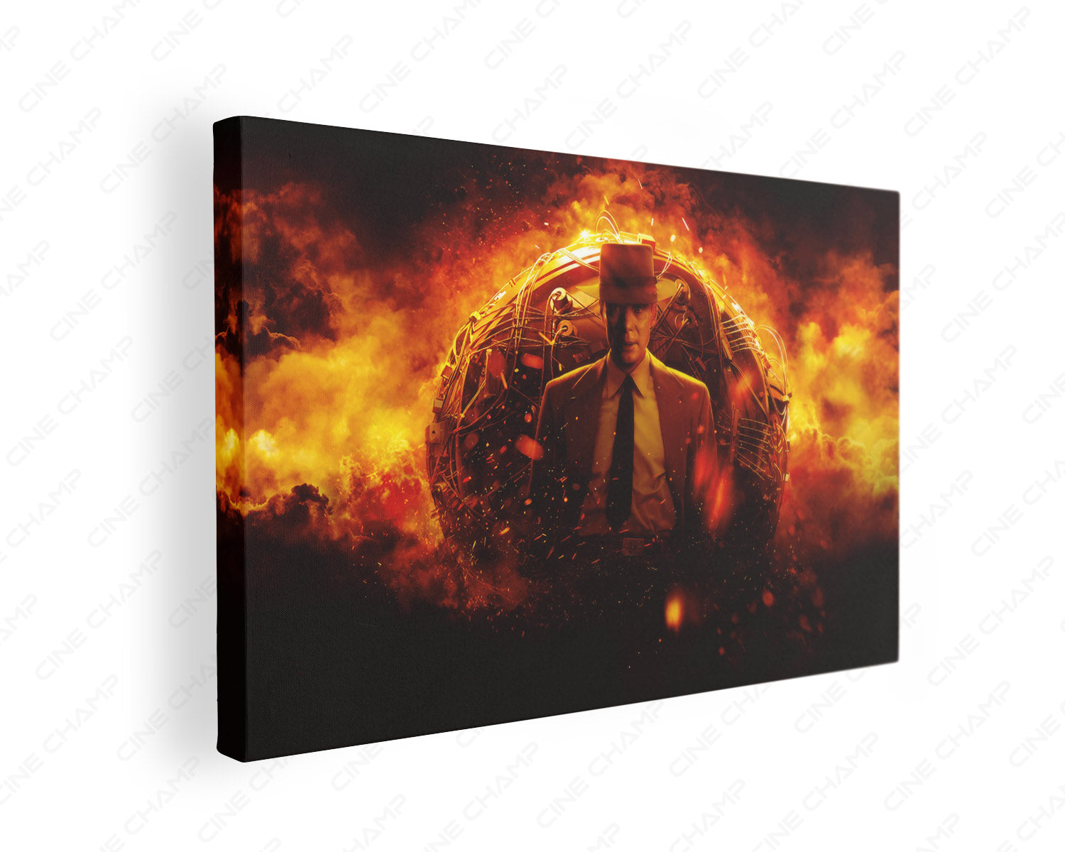 Oppenheimer Canvas Wall Art Gallery Wrap Featuring Historical Drama Movie Inspired Wall Artwork