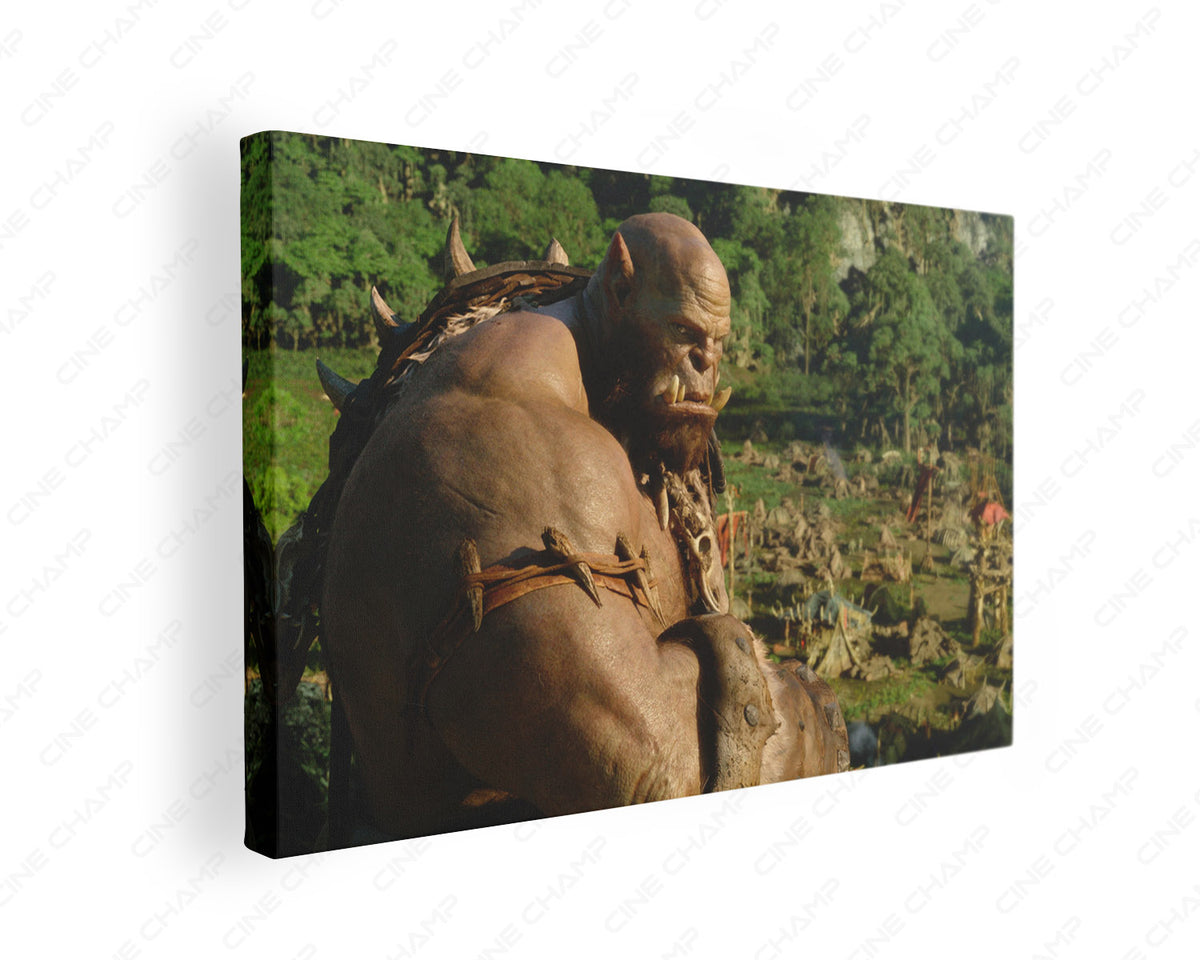 Orgrim Warcraft Orc Warrior Canvas
