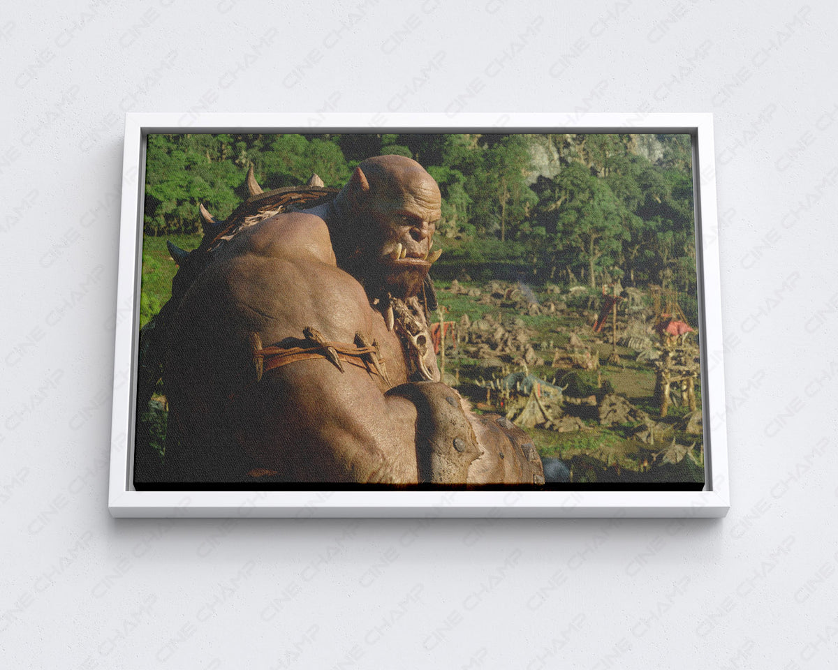 Orgrim Warcraft White Floating Frame