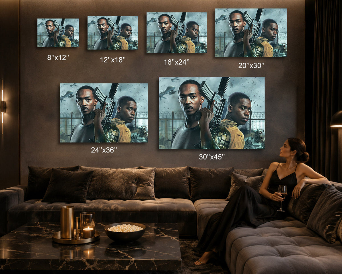 Outside The Wire Gaming Room Canvas Decor