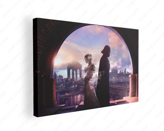 Padmé Amidala And Darth Vader Canvas Wall Art