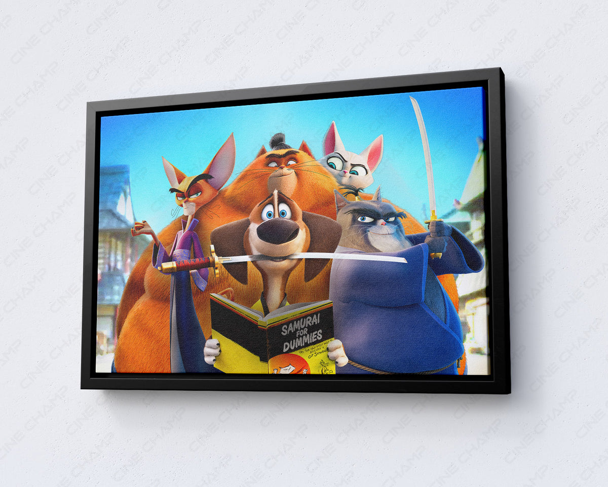 Paws Of Fury Cartoon Wall Art