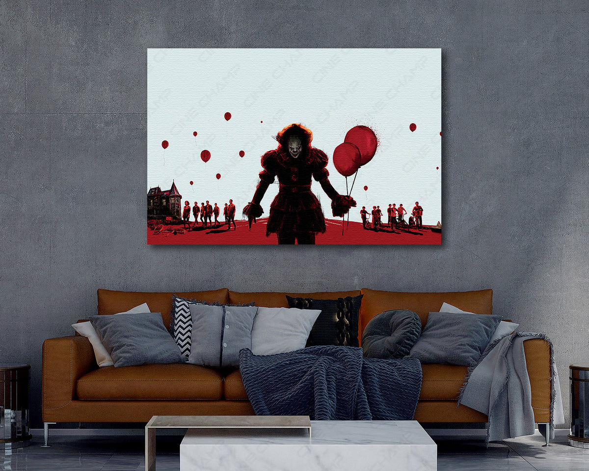 Pennywise It movie canvas print