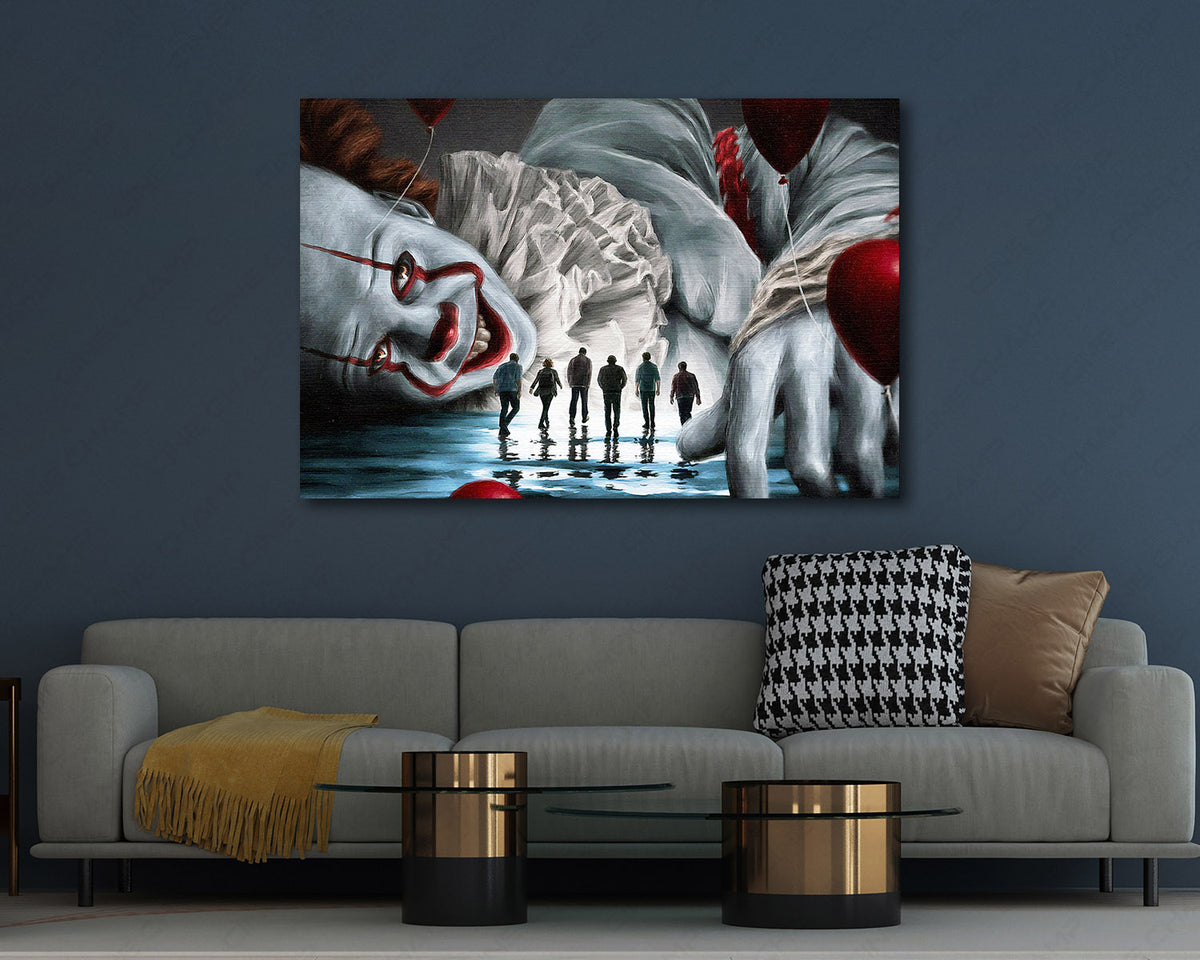 Pennywise cinematic horror artwork