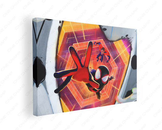 Peter B. Parker Miles Morales The Spot Canvas Wall Art