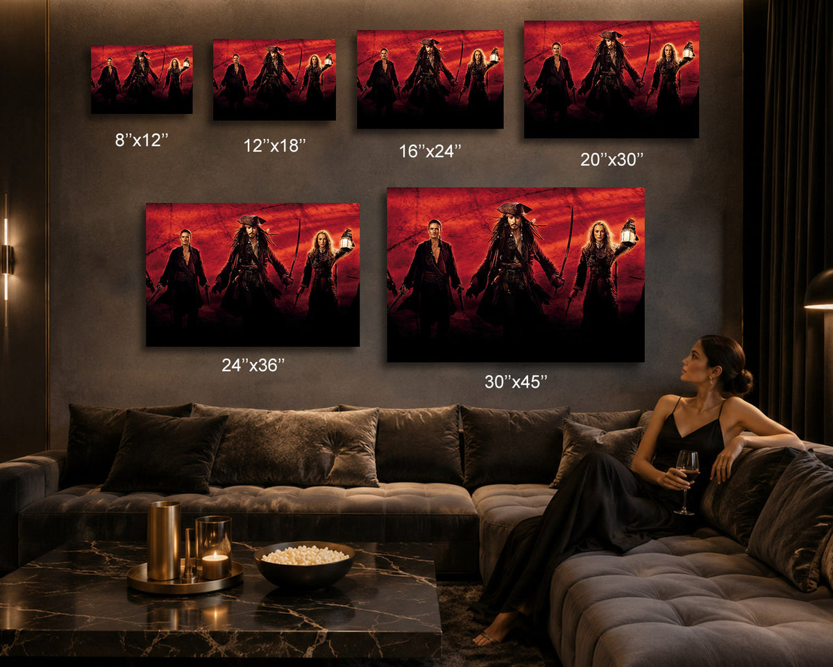 Pirate Adventure Movie Poster Canvas