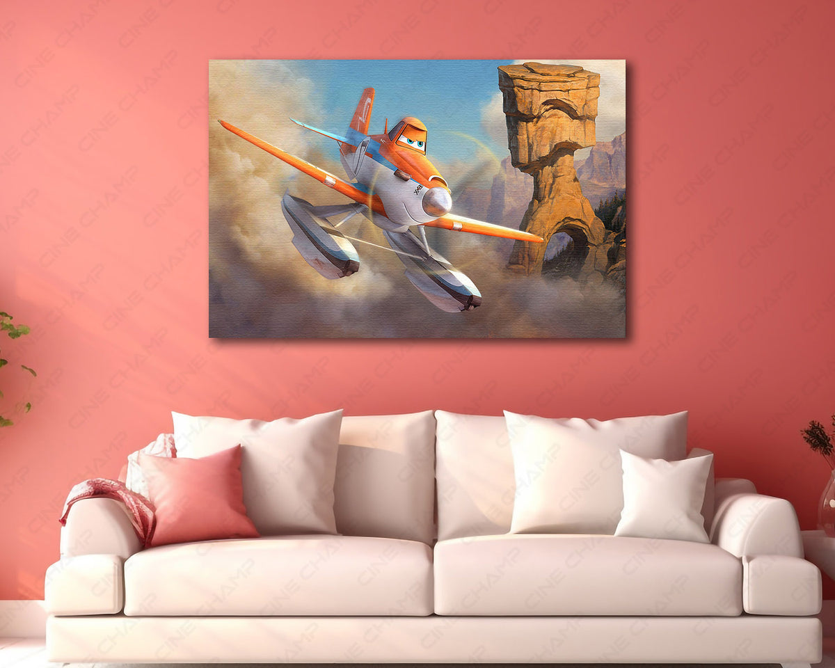 Planes Fire Rescue Animated Canvas Print