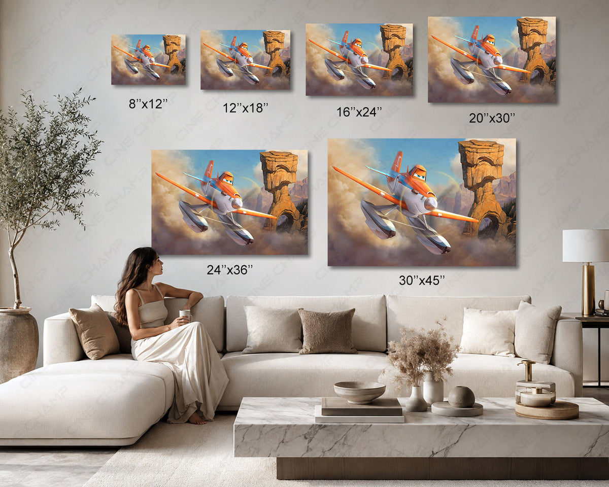 Planes Fire Rescue Movie Poster Canvas