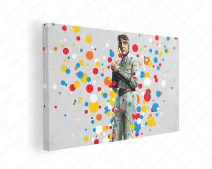 Polka-Dot Man Canvas Wall Art