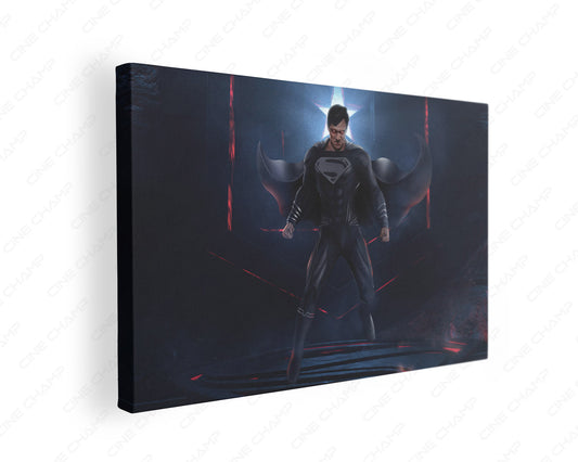 Powerful Superman Canvas Wall Art