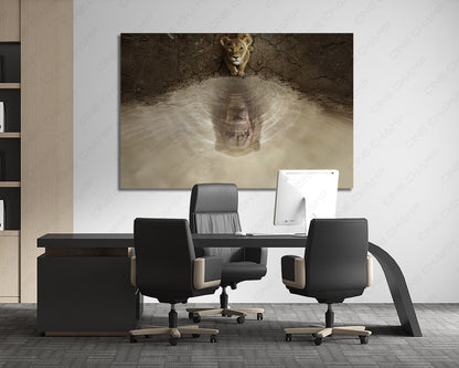 Premium Mufasa movie canvas print