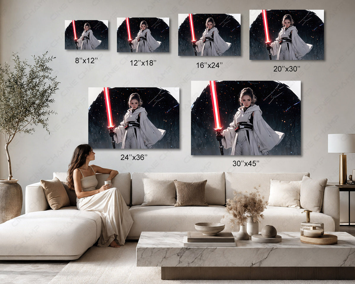 Princess Leia Sci Fi Wall Art