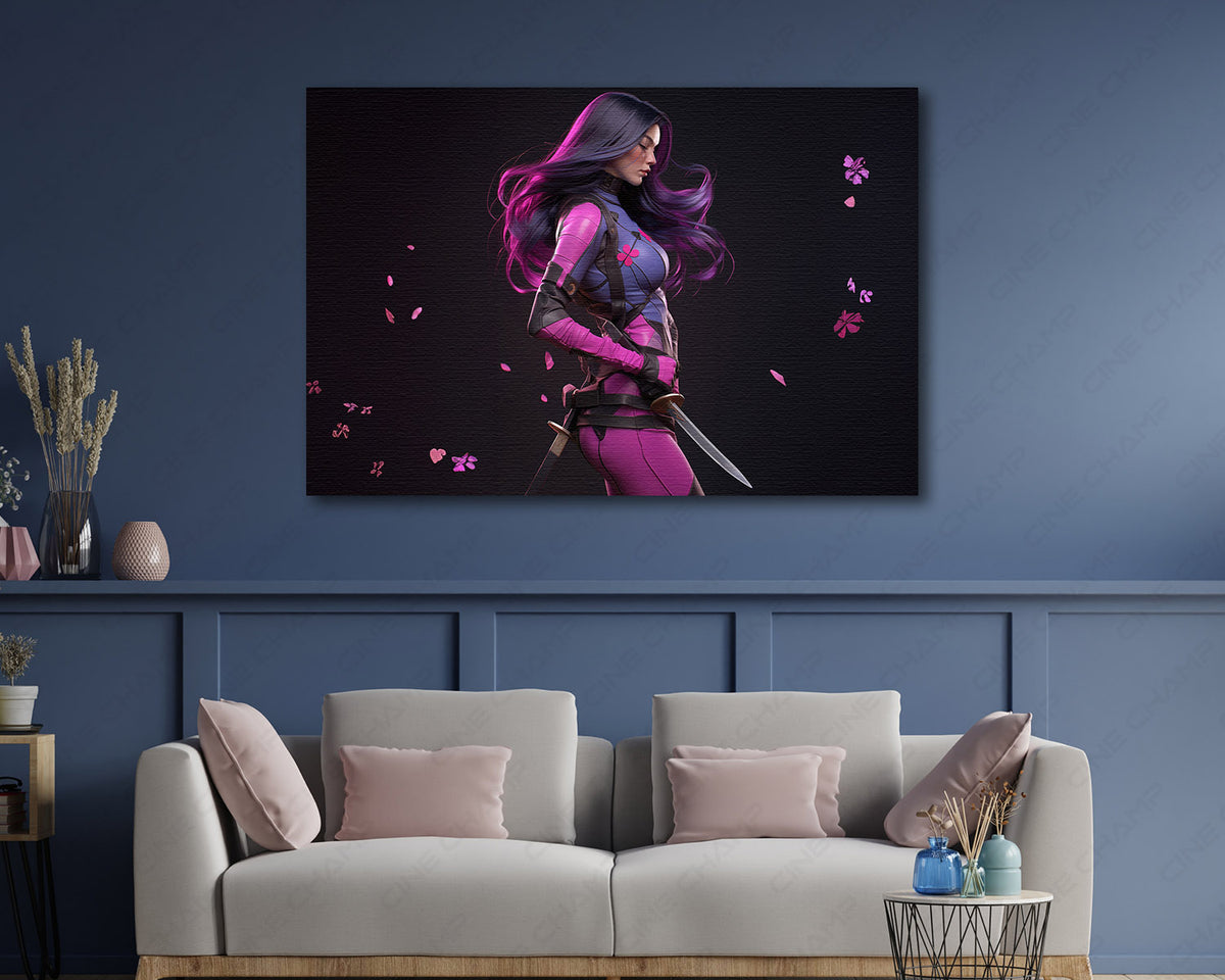 Psylocke Character Wall Artwork