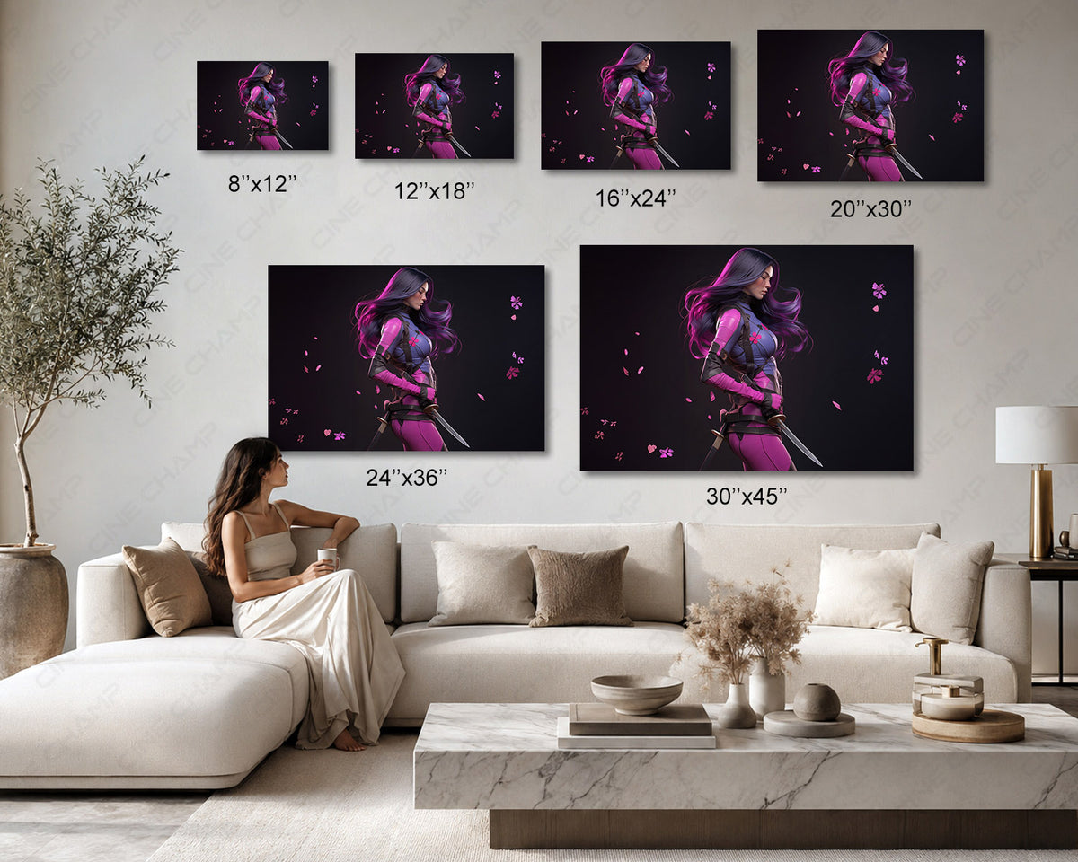 Psylocke Cinematic Superhero Decor