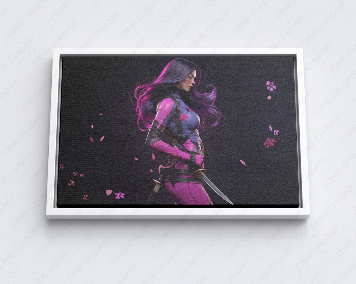 Psylocke Comic Book Canvas Art