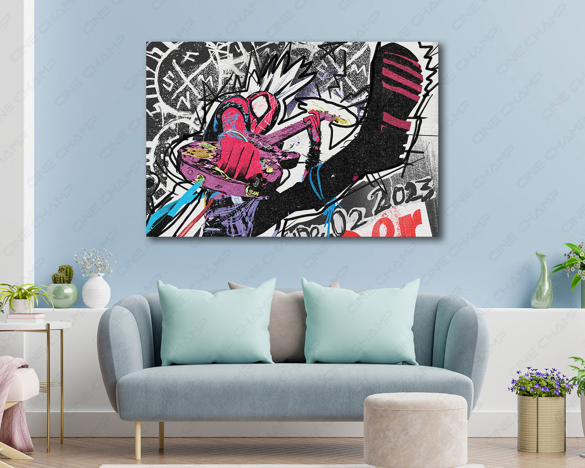 Punk Spider-Man Across The Spider-Verse Canvas
