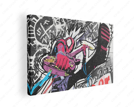 Punk Spider-Man Canvas Wall Art