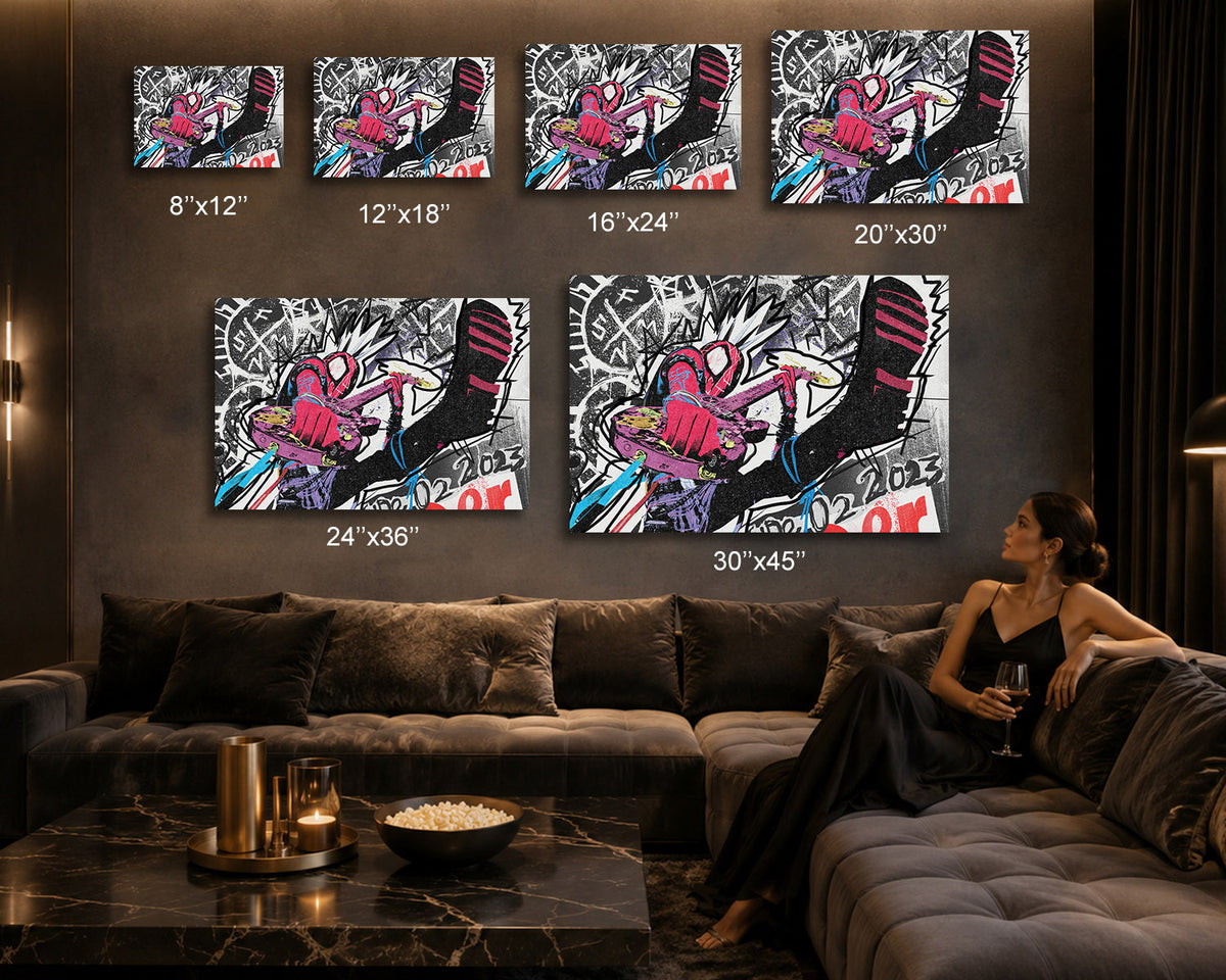 Punk Spider-Man Superhero Wall Art