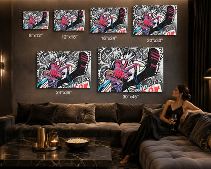 Punk Spider-Man Superhero Wall Art