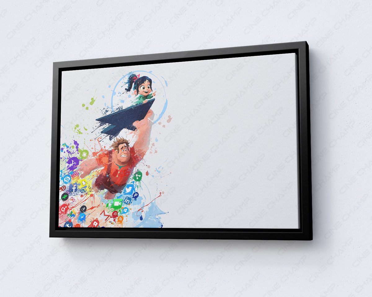 Ralph And Vanellope Canvas Print