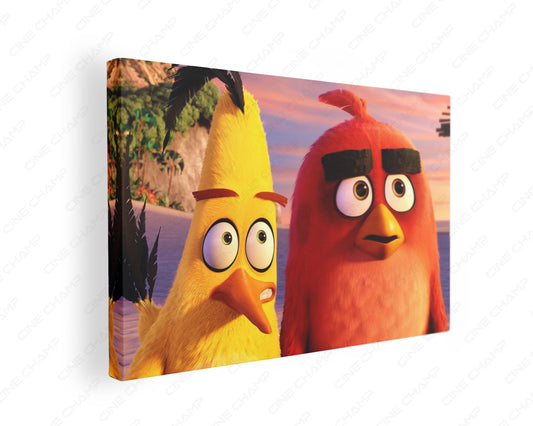Red And Chuck Angry Birds Canvas Wall Art