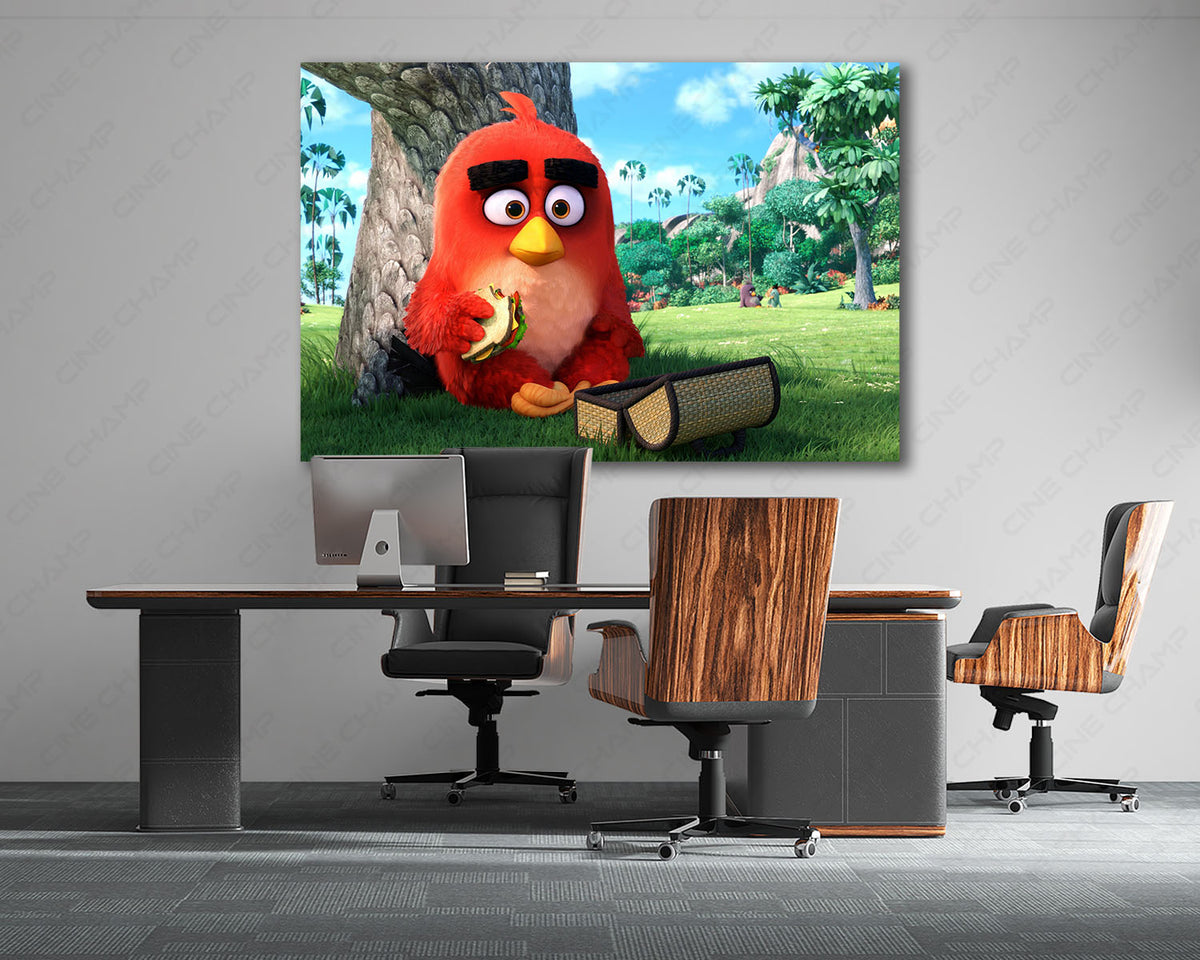 Red Bird Angry Birds Canvas Print Movie Decor