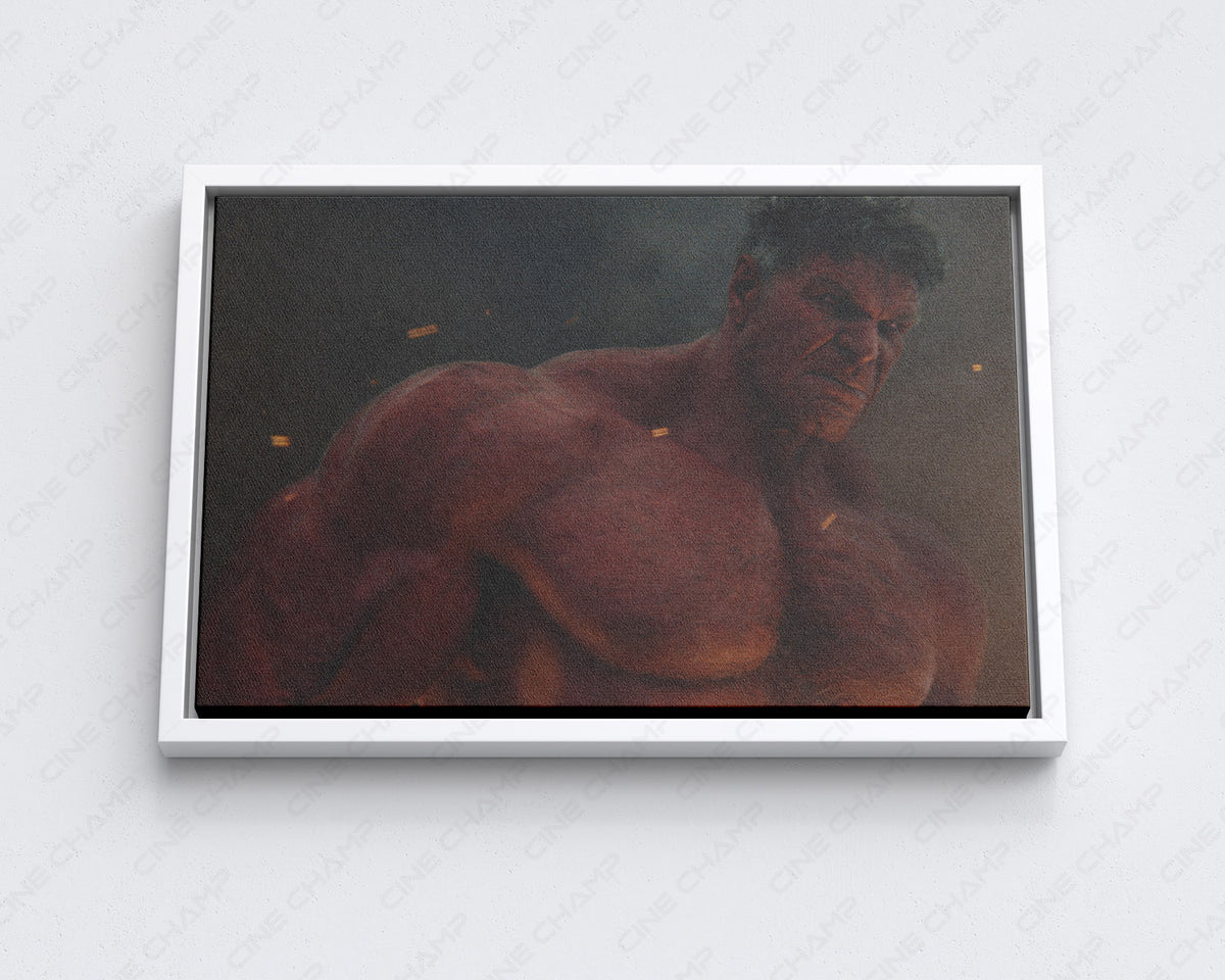 Red Hulk canvas for gaming room