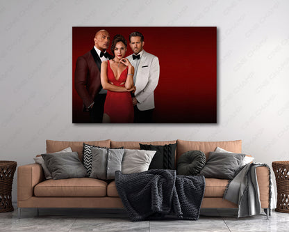 Red Notice Movie Canvas Print