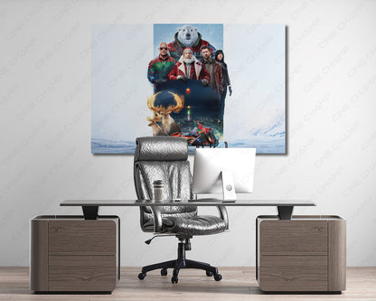 Red One Cinematic Canvas Artwork