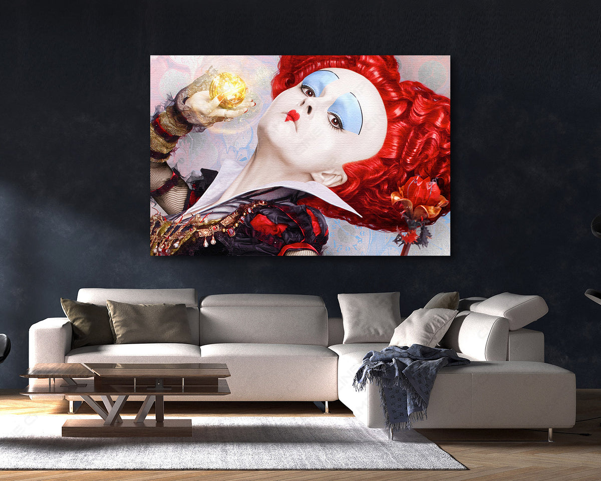 Red Queen Fantasy Canvas Wall Art