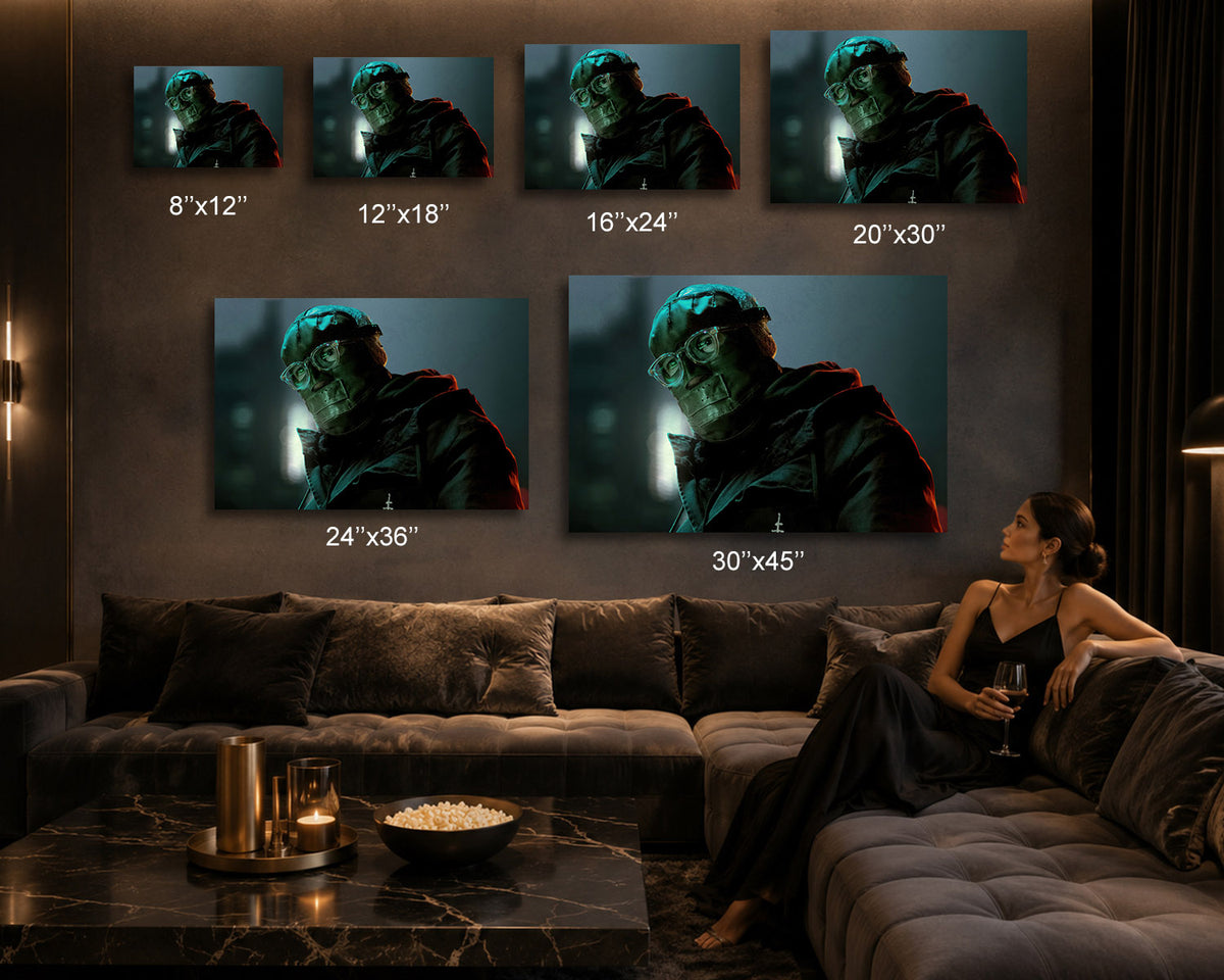 Riddler Dark Movie Poster Canvas