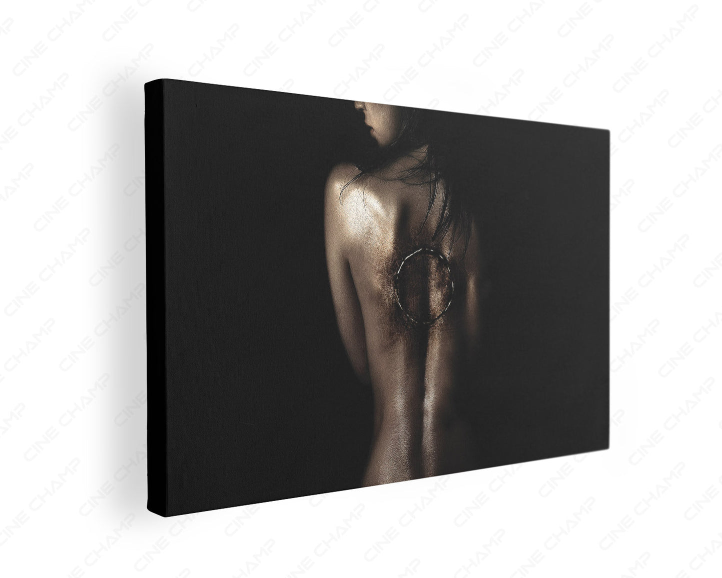 Rings horror movie canvas wall art featuring eerie supernatural artwork.