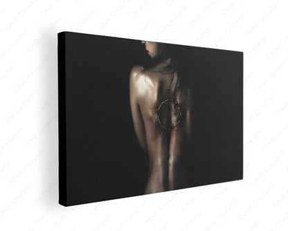 Rings horror movie canvas wall art featuring eerie supernatural artwork.