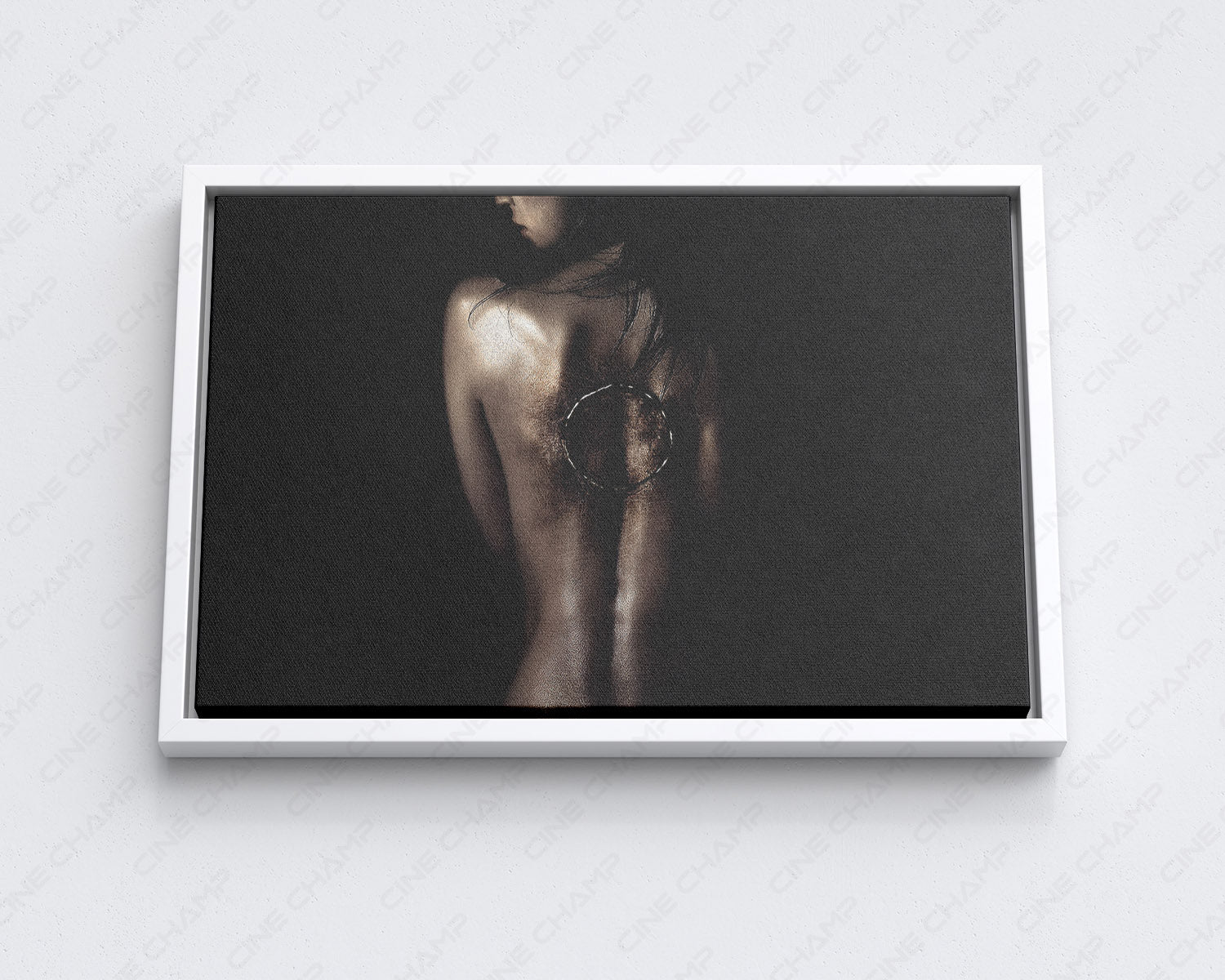 Horror movie canvas wall decor inspired by the Rings supernatural film.
