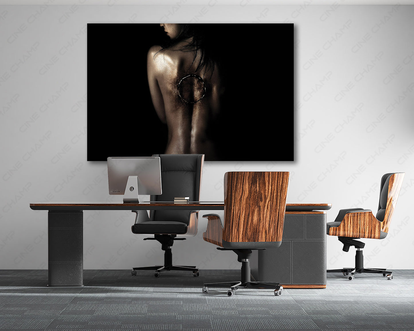 Premium Rings horror movie canvas print for horror-themed home decor.