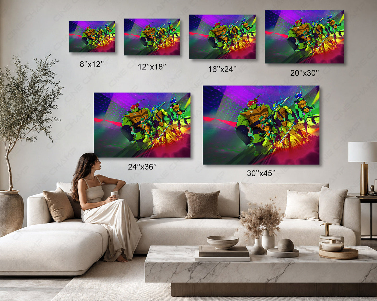 Rise of the Teenage Mutant Ninja Turtles Canvas Print