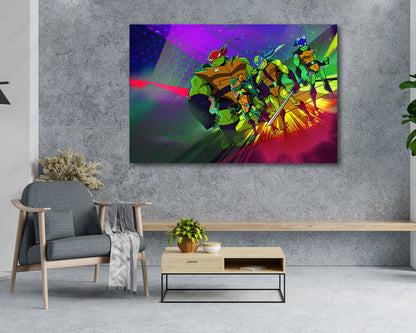Rise of the Teenage Mutant Ninja Turtles Canvas Print