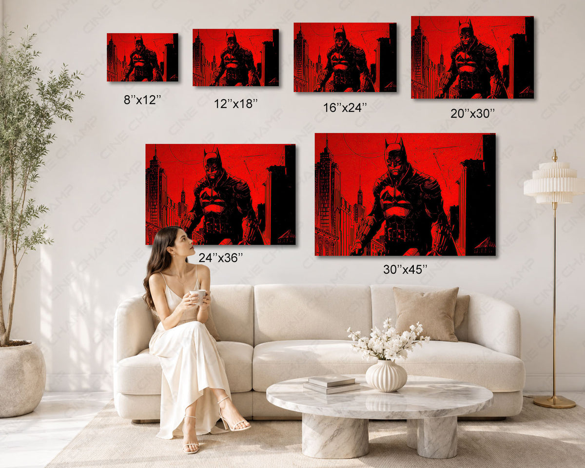 Robert Pattinson Batman Canvas Art