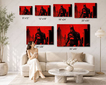 Robert Pattinson Batman Canvas Art