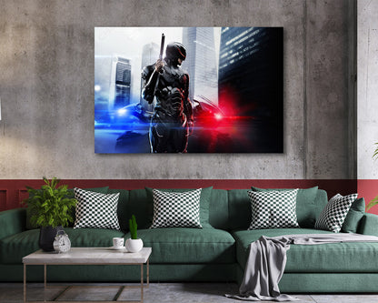 RoboCop Sci Fi Movie Canvas Print